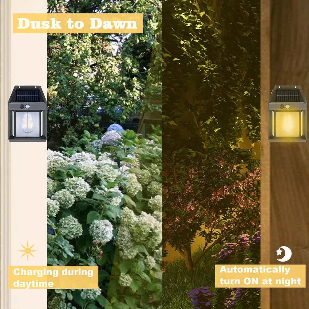 Best Solar Motion Sensor Wall Light Outdoor Waterproof | LED Solar Security Lamp for Home Garden Gate Wireless Light