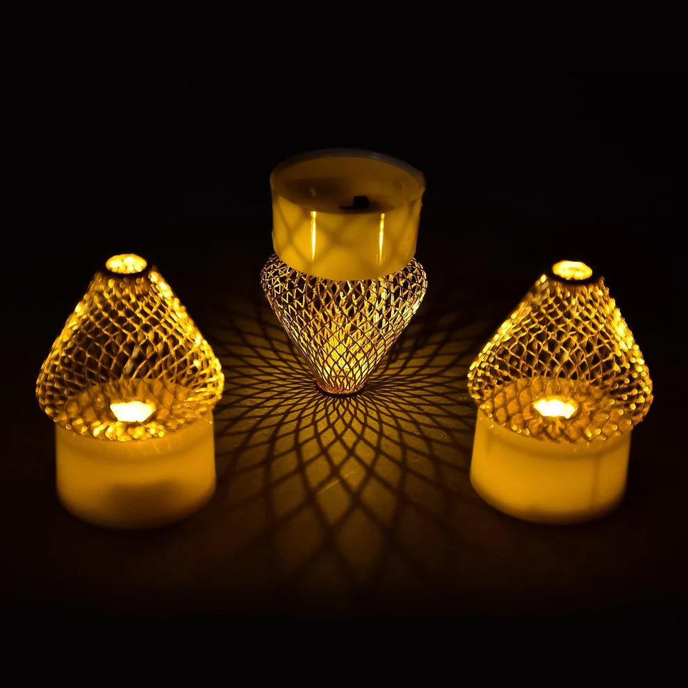 Luxury LED Candle Lights Set of 4 | Safe Flameless Home Decor