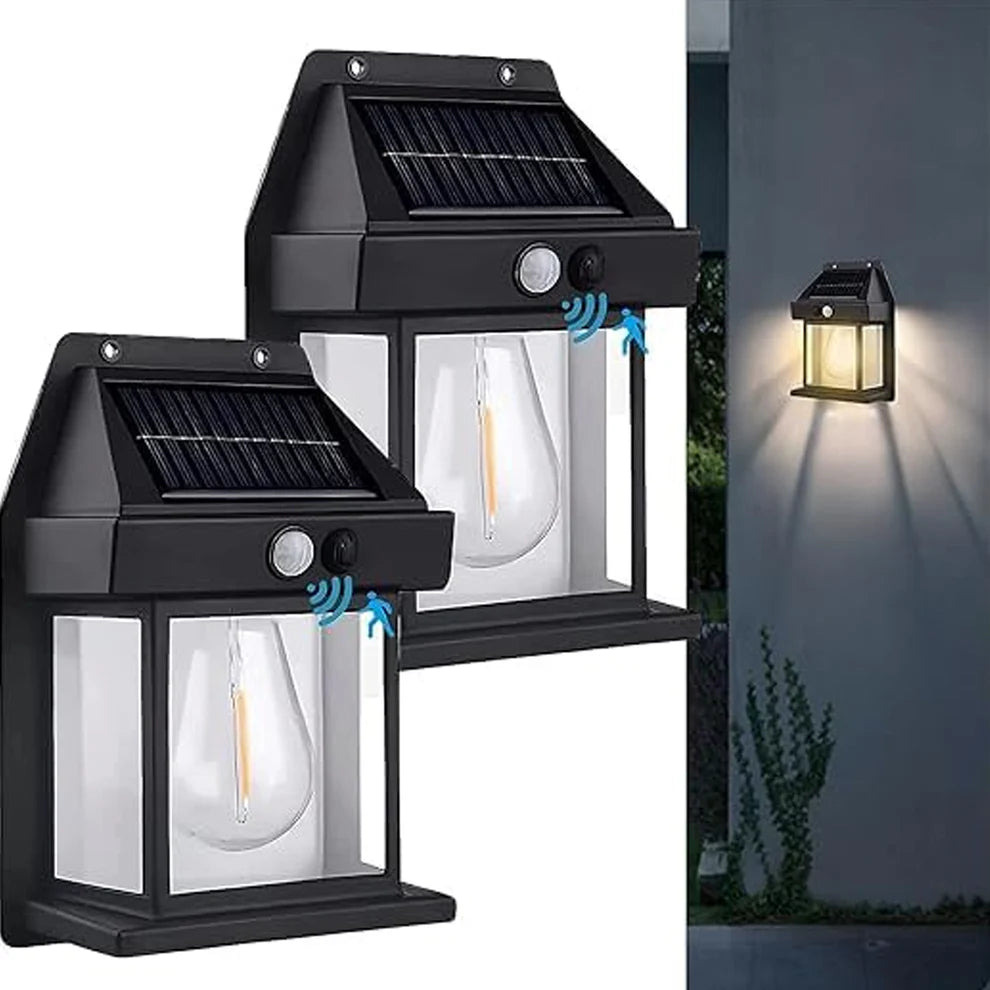 Best Solar Motion Sensor Wall Light Outdoor Waterproof | LED Solar Security Lamp for Home Garden Gate Wireless Light