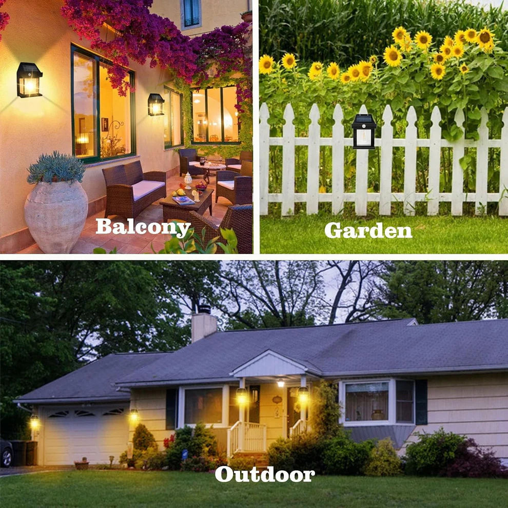 Best Solar Motion Sensor Wall Light Outdoor Waterproof | LED Solar Security Lamp for Home Garden Gate Wireless Light