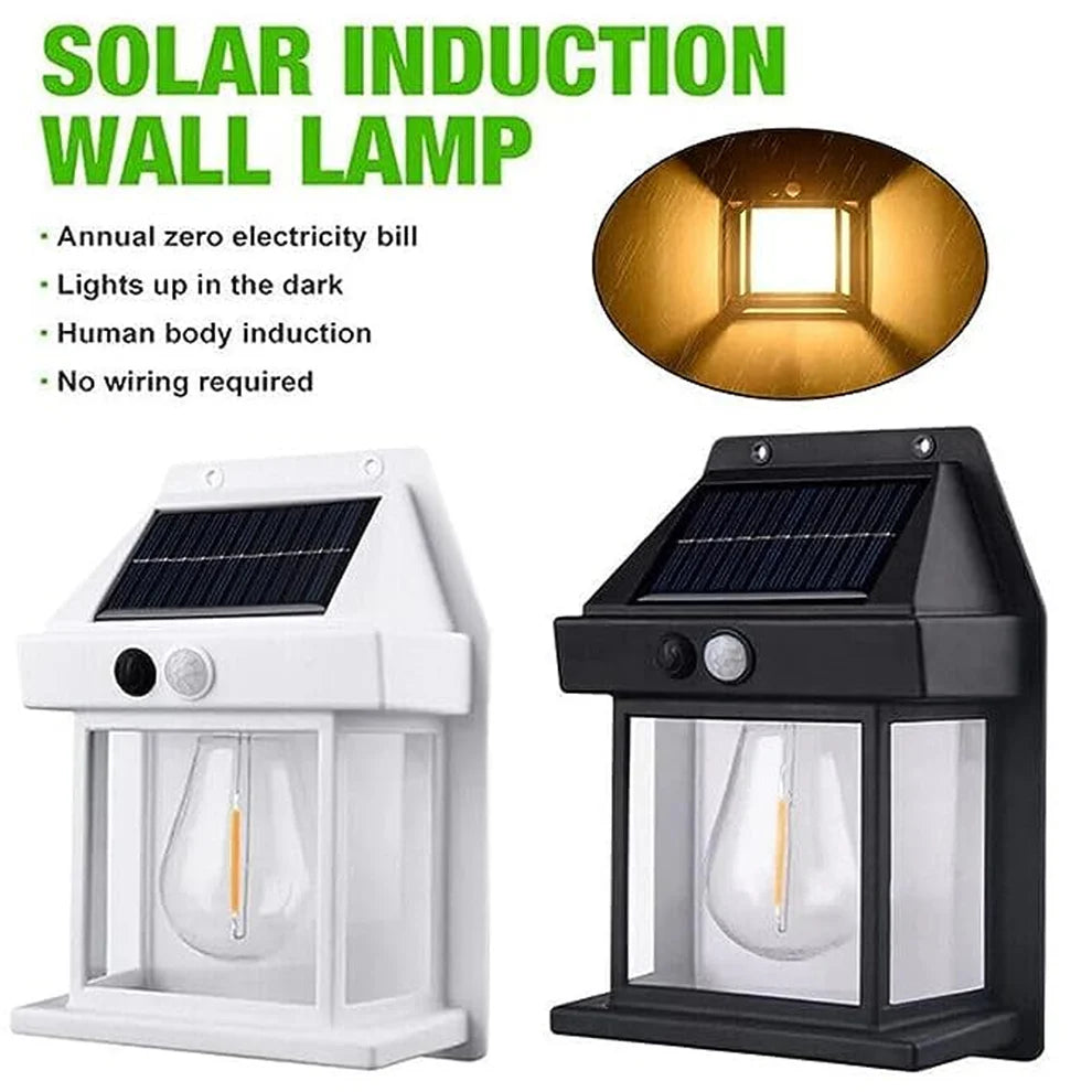 Best Solar Motion Sensor Wall Light Outdoor Waterproof | LED Solar Security Lamp for Home Garden Gate Wireless Light