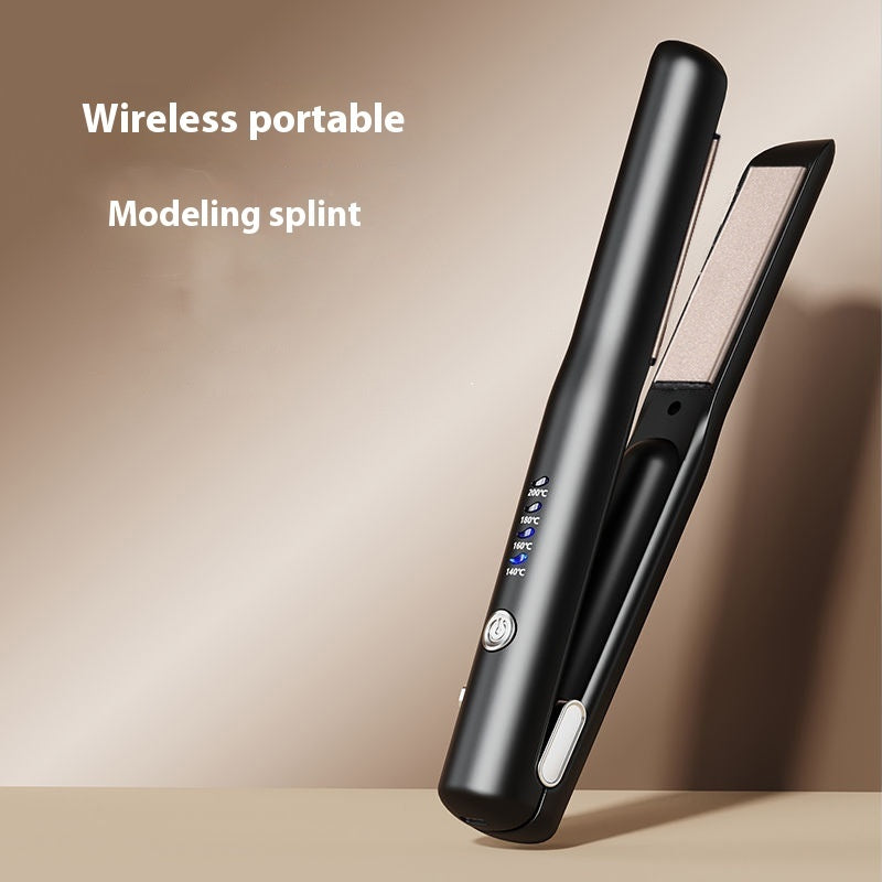 Mini Wireless Hair Straightener & Curler | Portable Rechargeable Styling Tool    (2-in-1 Mini Wireless Hair Styler)
