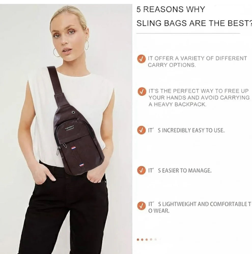Urban Anti-Theft Waterproof Crossbody Sling Bag for Men