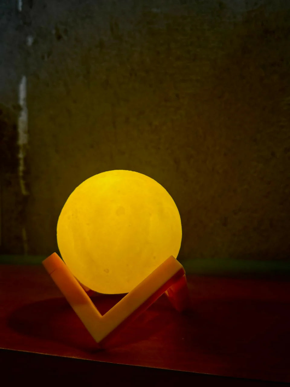 3D Moon Lamp LED Night Light with Stand – Aesthetic Bedroom Decor Lamp | Romantic Gift for Couples