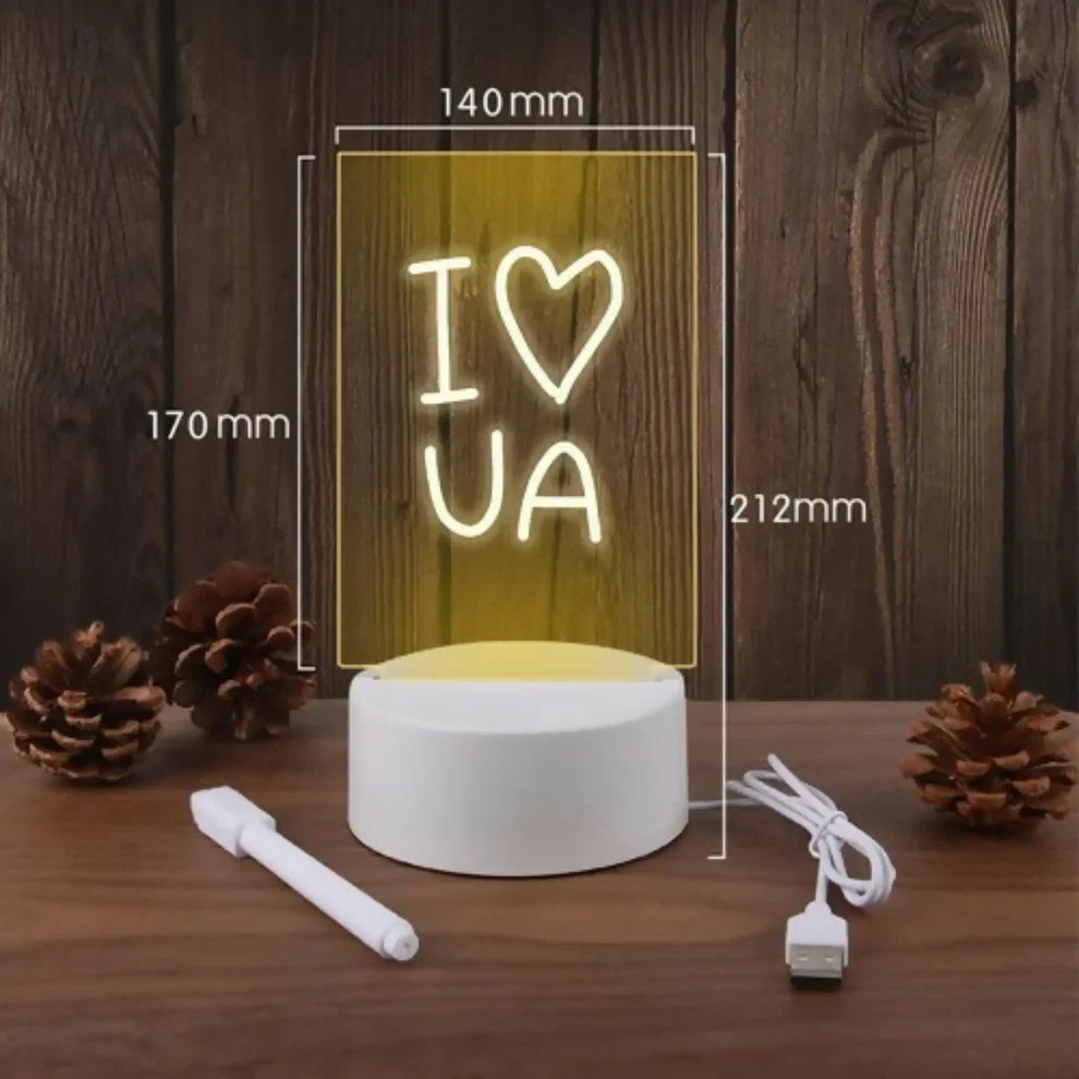Personalized Message LED Night Lamp – Perfect Gift for Loved Ones