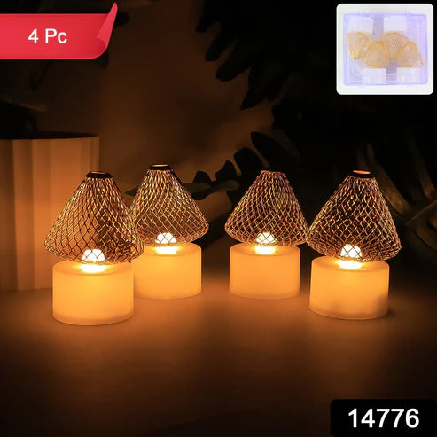 Luxury LED Candle Lights Set of 4 | Safe Flameless Home Decor