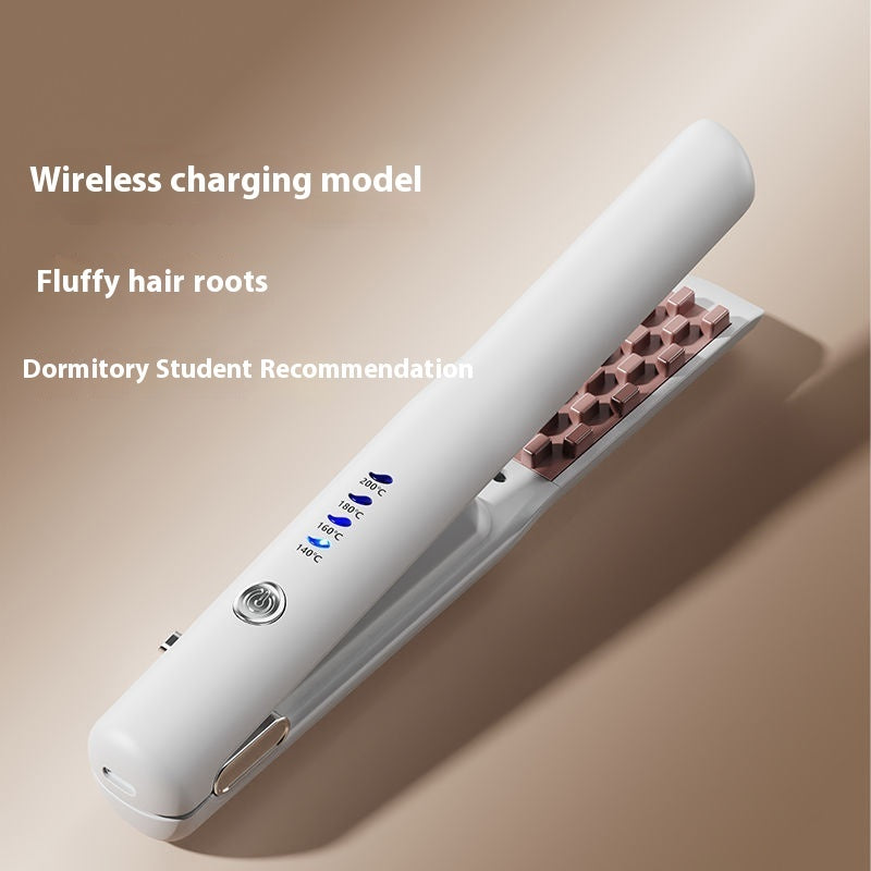 Mini Wireless Hair Straightener & Curler | Portable Rechargeable Styling Tool    (2-in-1 Mini Wireless Hair Styler)