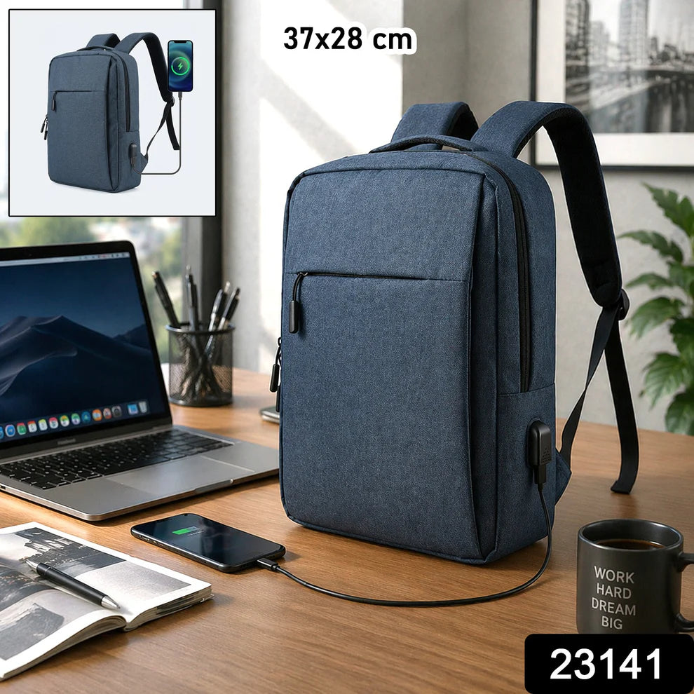 Laptop Backpack with USB Charging Port | Anti Theft Waterproof Travel Bag for Men Women | College Office Laptop Bag